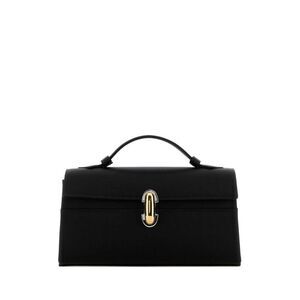 Savette Women Black Satin Symmetry Handbag